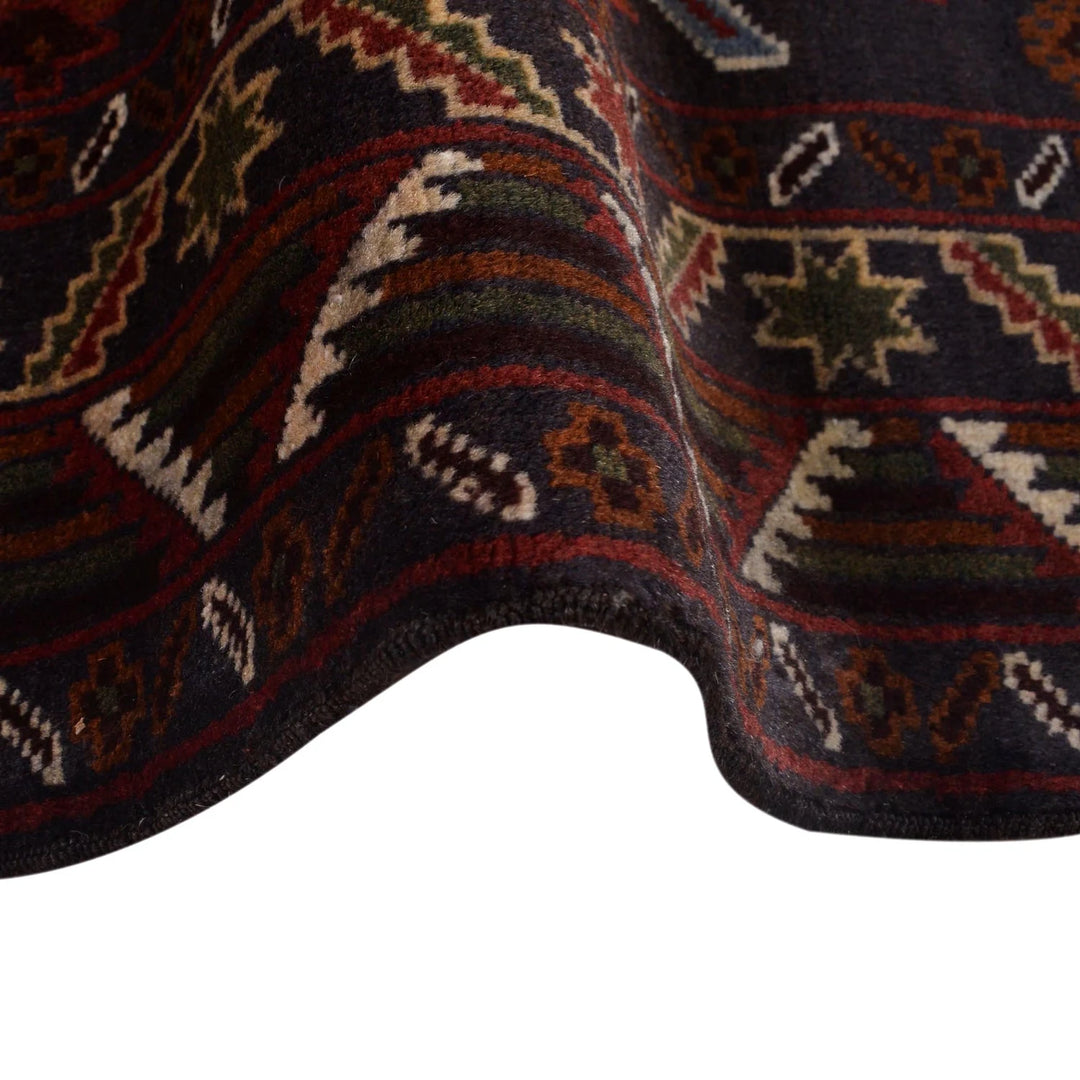 Afghan Baluchi Rug 4' 2" x 7' 1" Hand-Knotted | No. AL83450