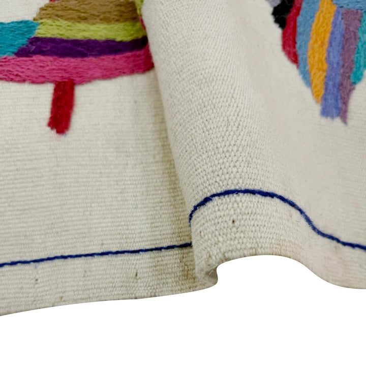 Beige Pakistani Kilim Rug 3' 10" x 6' 4" Flat-Weave | No. AL83484