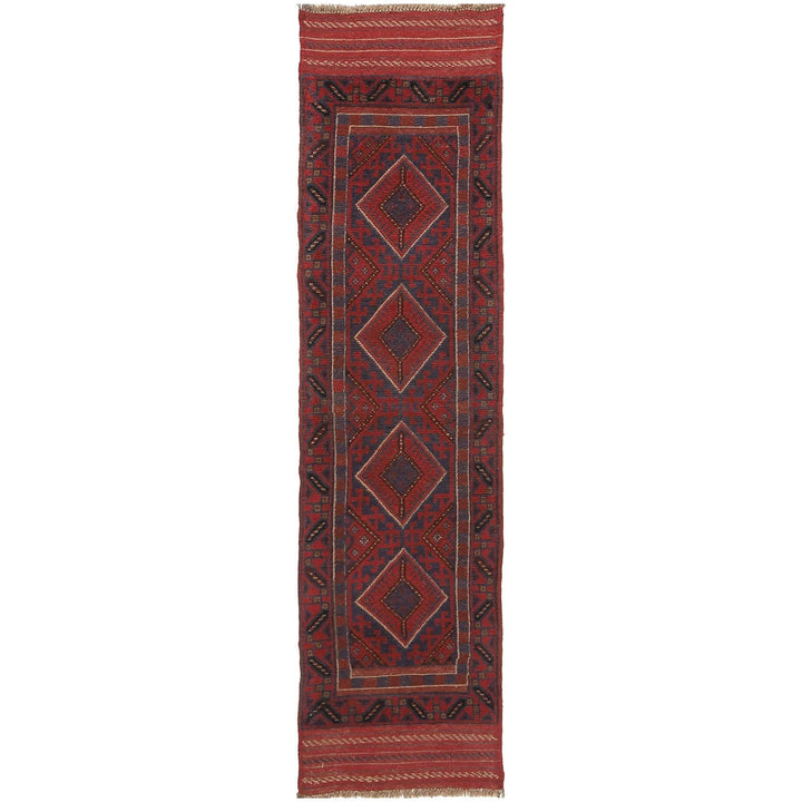 Red Afghan Mashwani Rug 1' 11" x 7' 11" Hand-Knotted | No. AL83499