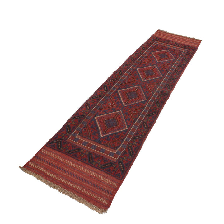 Red Afghan Mashwani Rug 1' 11" x 7' 11" Hand-Knotted | No. AL83499