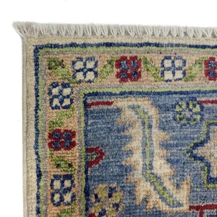 Afghan Heriz Rug 3'11" x 5'11" Hand-Knotted | No. AL83549