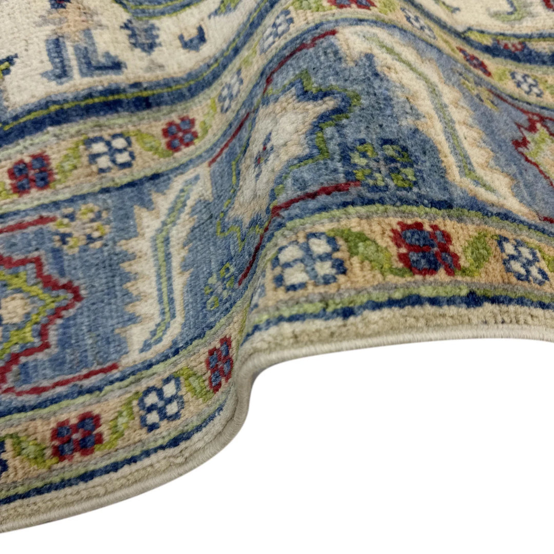 Afghan Heriz Rug 3'11" x 5'11" Hand-Knotted | No. AL83549