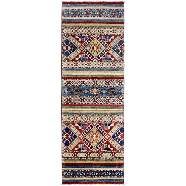 Afghan Khurjin Runner Rug 1' 10" x 5' 10" Hand-Knotted | No. AL83550