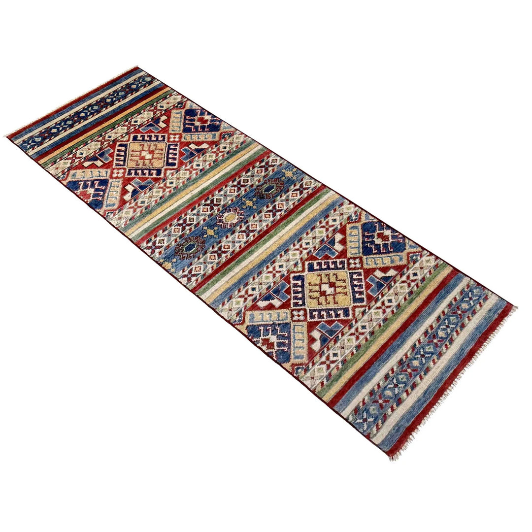 Afghan Khurjin Runner Rug 1' 10" x 5' 10" Hand-Knotted | No. AL83550
