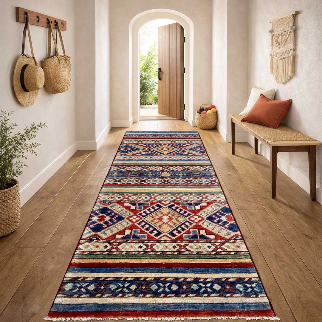 Afghan Khurjin Runner Rug 1' 10" x 5' 10" Hand-Knotted | No. AL83550