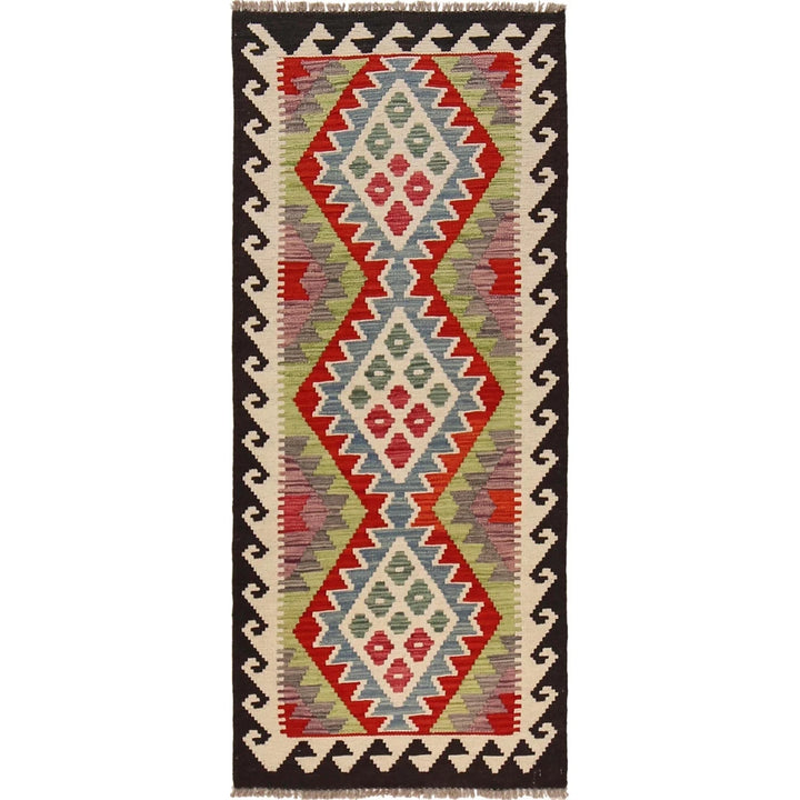 Afghan Kilim Rug 2' 3" x 5' 3" Flat-Weave | No. AL83564