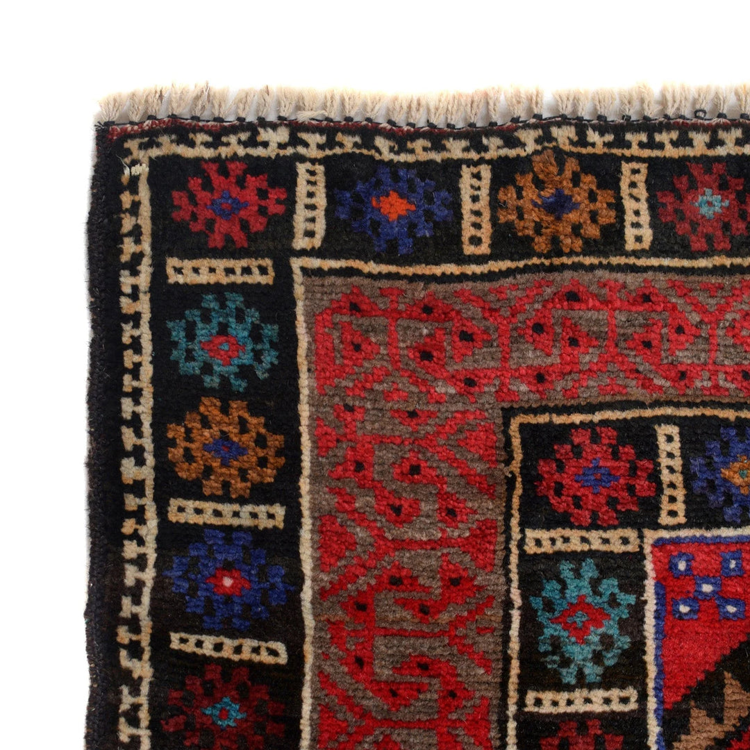 Afghan Baluchi Rug 3' 10" x 6' 0" Hand-Knotted | No. AL83657