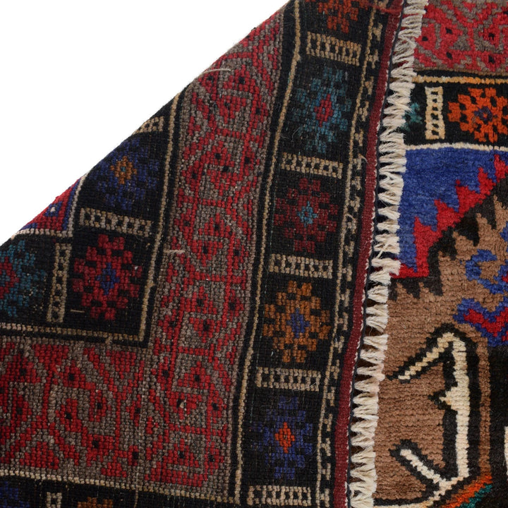 Afghan Baluchi Rug 3' 10" x 6' 0" Hand-Knotted | No. AL83657