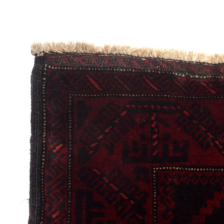 Afghan Baluchi Rug 4' 3" x 6' 4" Hand-Knotted | No. AL83706