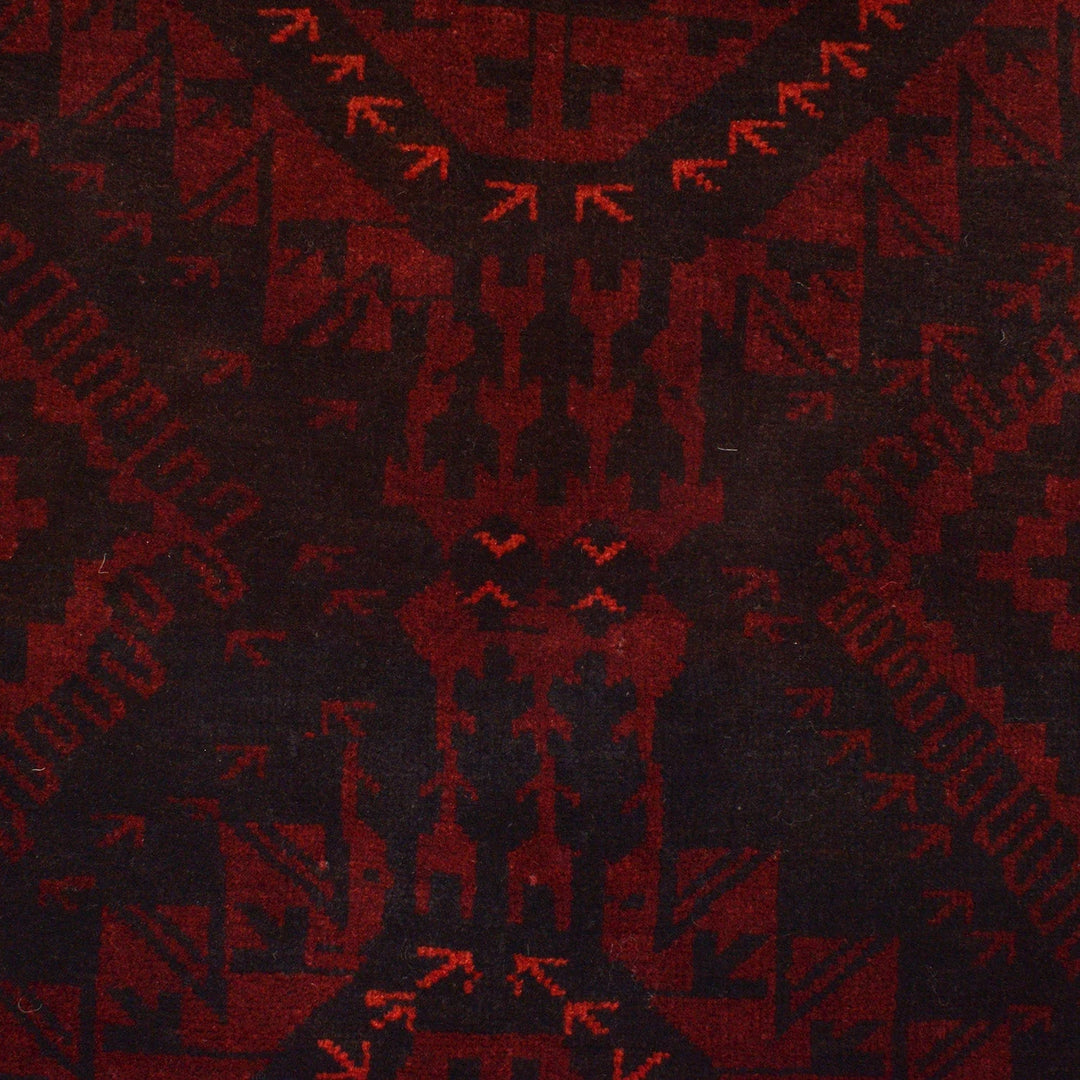 Afghan Baluchi Rug 4' 3" x 6' 4" Hand-Knotted | No. AL83706