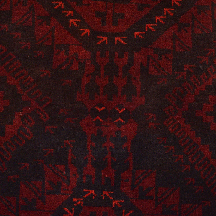Afghan Baluchi Rug 4' 3" x 6' 4" Hand-Knotted | No. AL83706