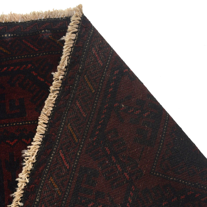 Afghan Baluchi Rug 4' 3" x 6' 4" Hand-Knotted | No. AL83706