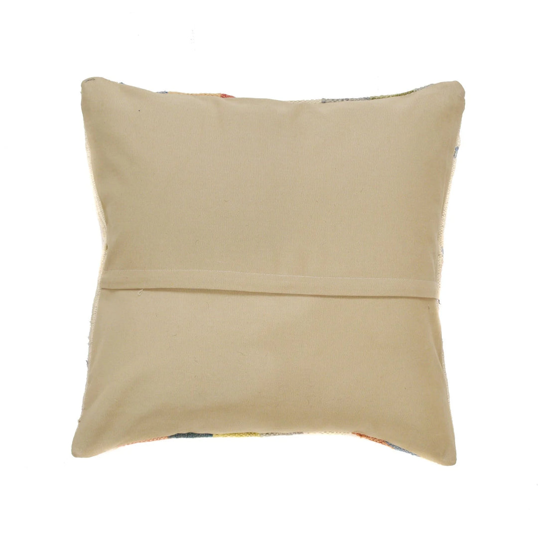 Afghan Kilim Cushion 1' 6" x 1' 6" Flat-Weave | No. AL83786