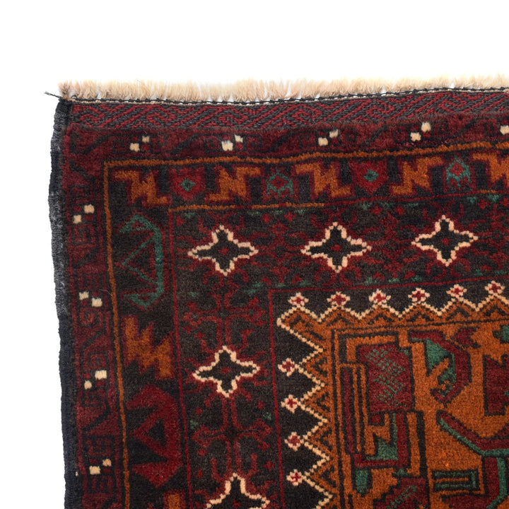 Afghan Baluchi Rug 4' 1" x 6' 2" Hand-Knotted | No. AL83958