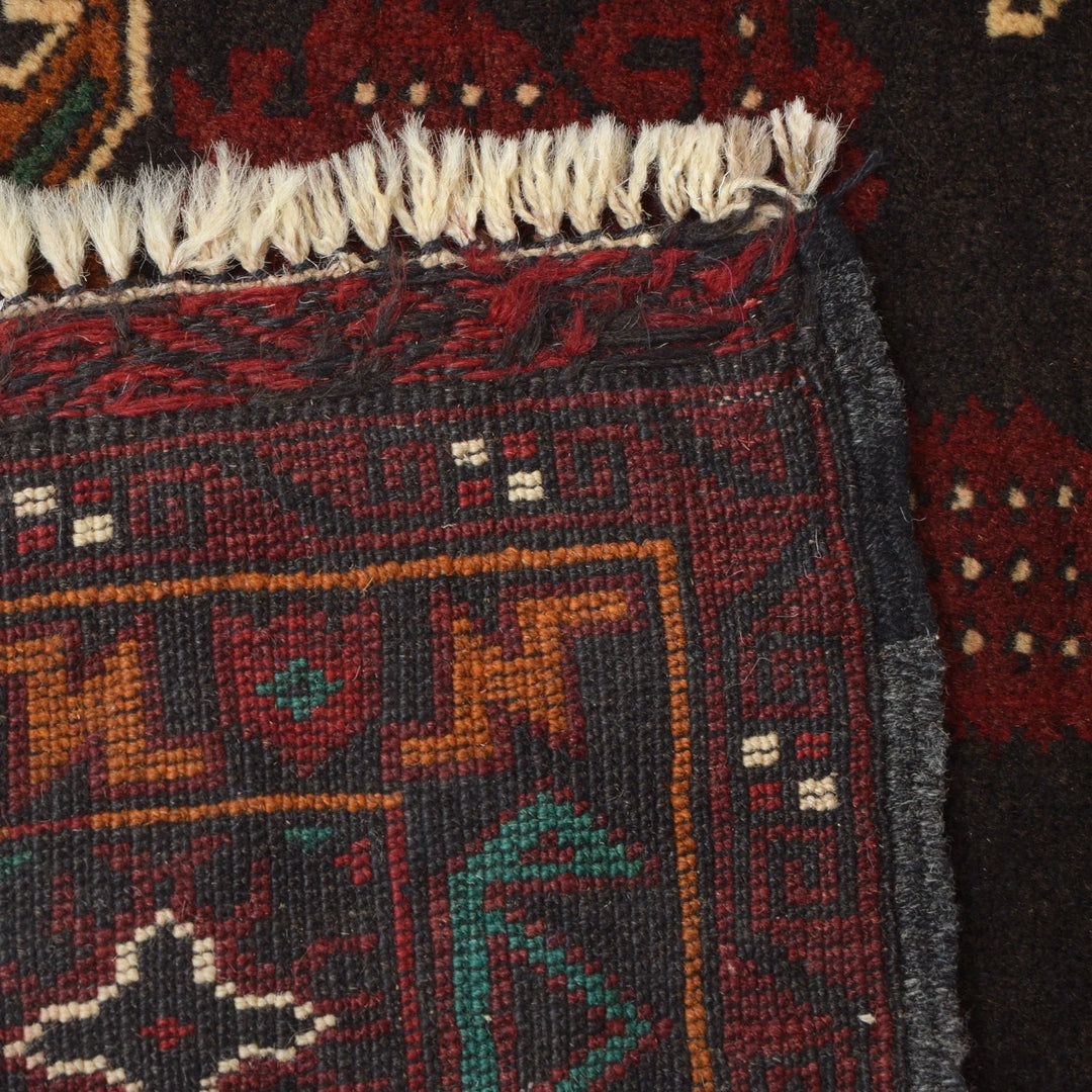 Afghan Baluchi Rug 4' 1" x 6' 2" Hand-Knotted | No. AL83958