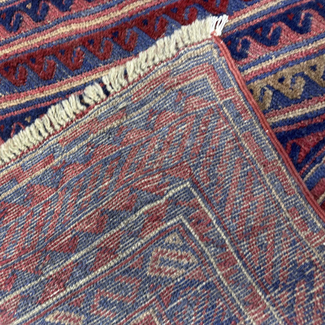 Multicolor Afghan Mashwani Rug 4' 11" x 6' 0" Hand-Knotted | No. AL83963