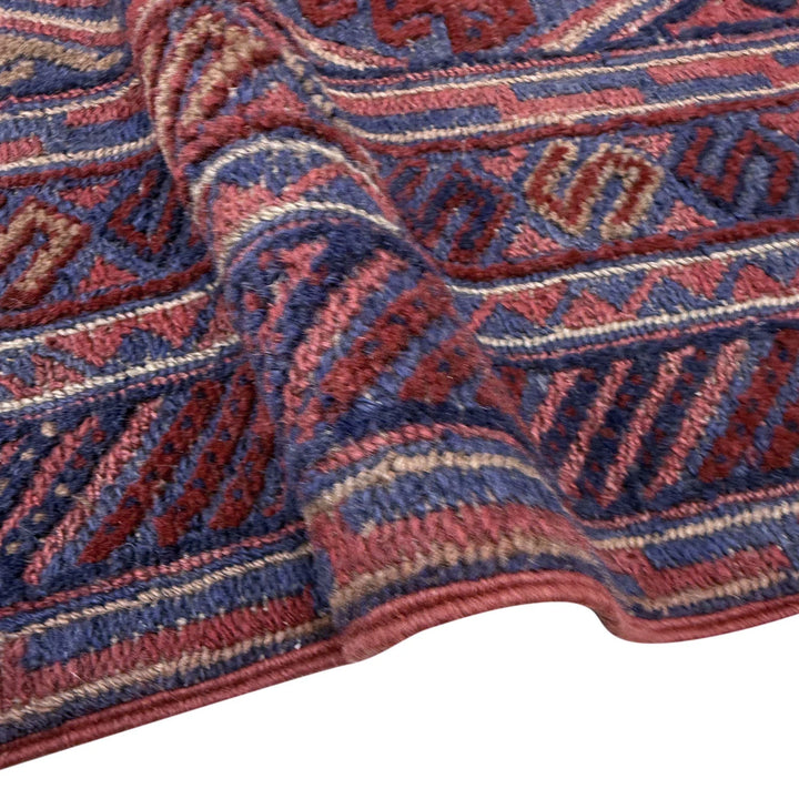 Multicolor Afghan Mashwani Rug 4' 11" x 6' 0" Hand-Knotted | No. AL83963