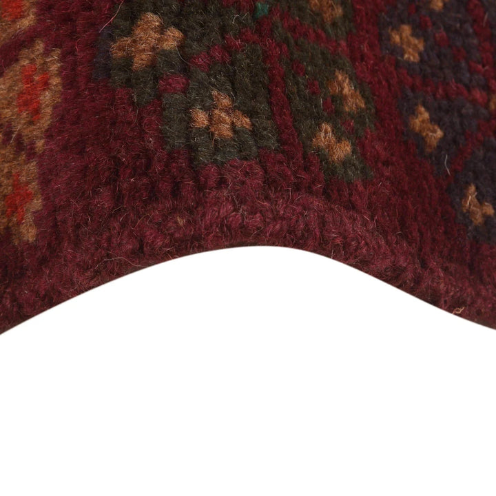 Brown Afghan Baluchi Rug 4' 1" x 6' 3" Hand-Knotted | No. AL84005