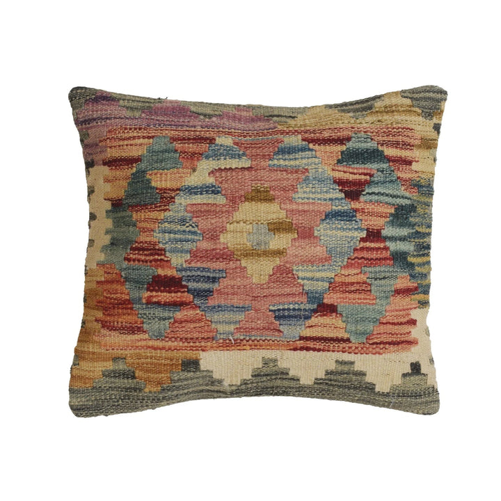 Afghan Kilim Cushion 1' 6" x 1' 3" Flat-Weave | No. AL84131