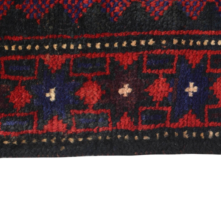 Afghan Baluchi Rug 2' 11" x 4' 6" Hand-Knotted | No. AL84172