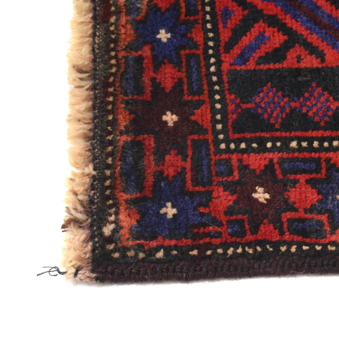 Afghan Baluchi Rug 2' 11" x 4' 6" Hand-Knotted | No. AL84172
