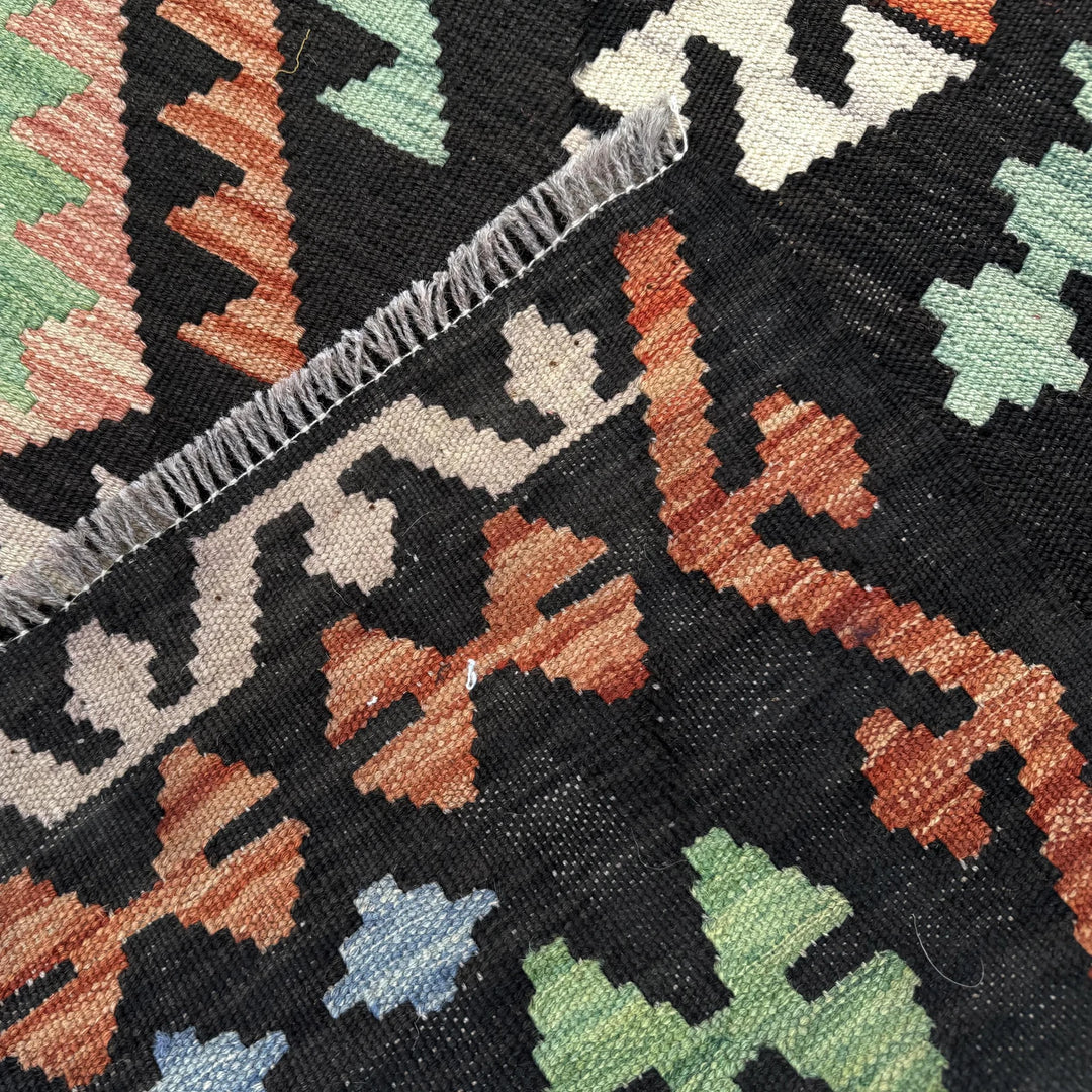 Afghan Vegetable Kilim Rug 10' 0" x 12' 10" Flat-Weave | No. AL842414