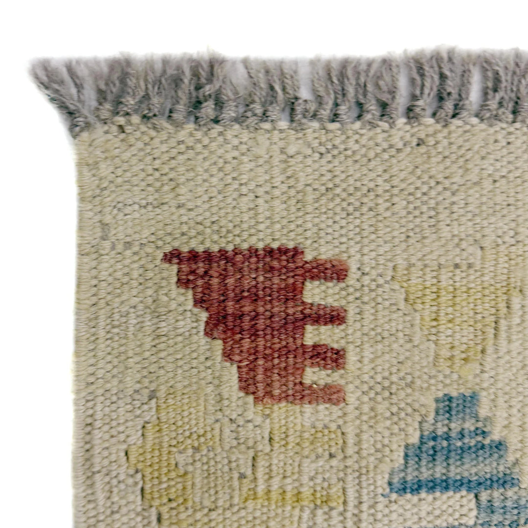 Afghan Vegetable Kilim Rug 2' 8" x 4' 1" Flat-Weave | No. AL845350