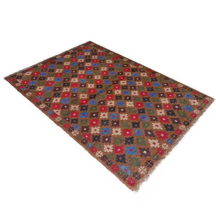 Afghan Baluchi Rug 3' 3" x 4' 10" Hand-Knotted | No. AL84638