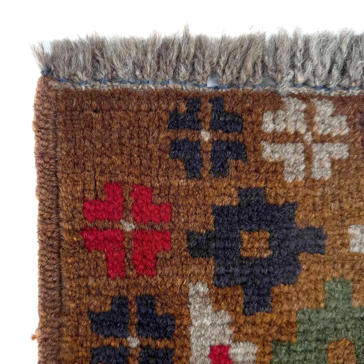 Afghan Baluchi Rug 3' 3" x 4' 10" Hand-Knotted | No. AL84638