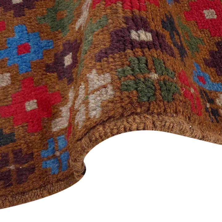 Afghan Baluchi Rug 3' 3" x 4' 10" Hand-Knotted | No. AL84638