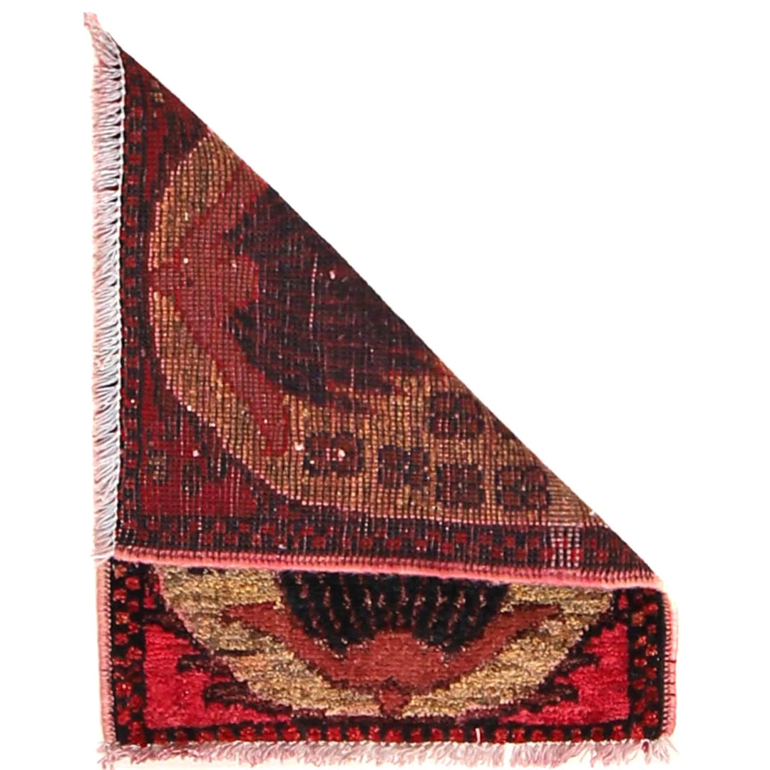 Afghan Geometric Rug 1' 5" x 1' 10" Hand-Knotted | No. AL84803