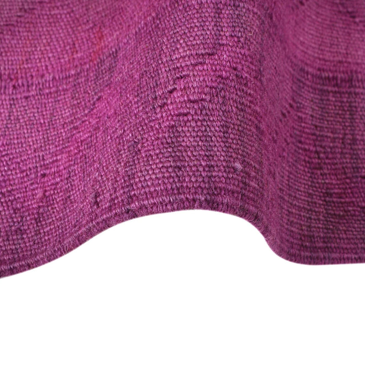Pink Afghan Kilim Rug 4' 0" x 5' 7" Flat-Weave | No. AL84812