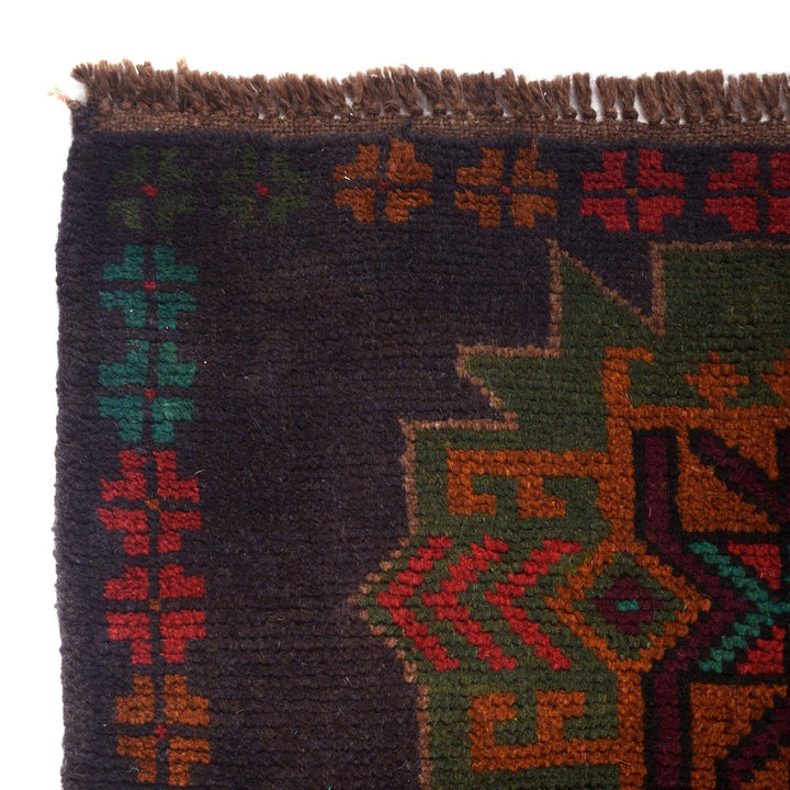 Afghan Baluchi Rug 4' 3" x 6' 6" Hand-Knotted | No. AL84928