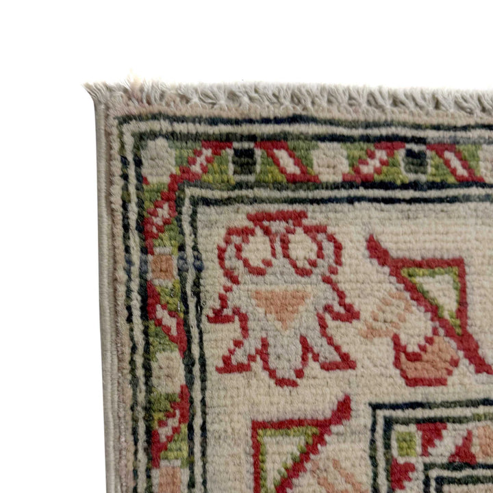 Afghan Kazak Rug 2' 5" x 10' 2" Hand-Knotted | No. AL84946