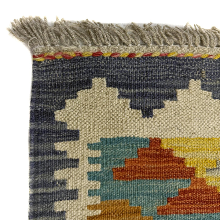 Afghan Vegetable Kelim Rug 2' 8" x 4' 3" Flat-Weave | No. AL852859