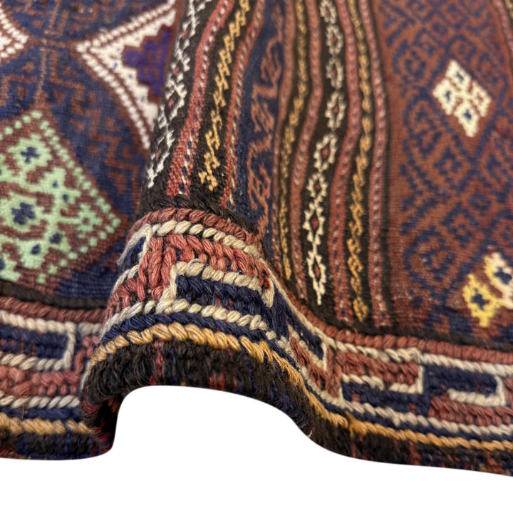 Afghan Laghari Kilim Rug 4' 6" x 6' 5" Flat-Weave | No. AL85448