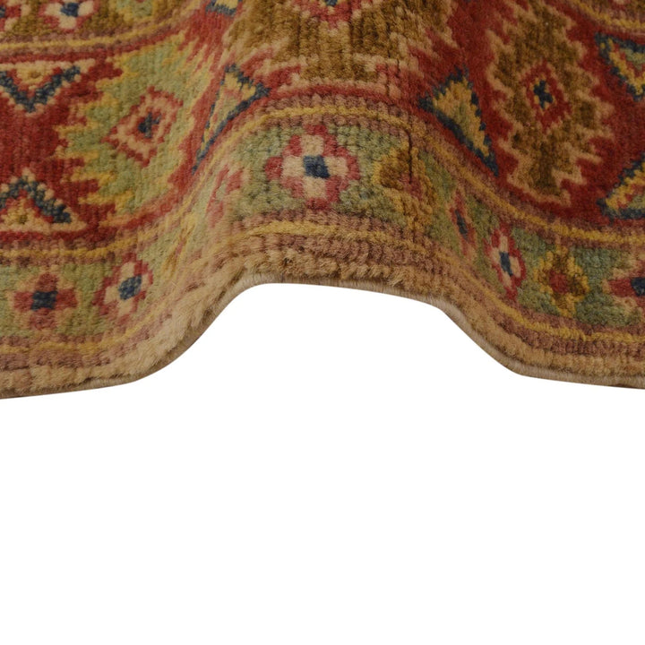 Afghan Heriz Rug 3' 5" x 5' 0" Hand-Knotted | No. AL85523