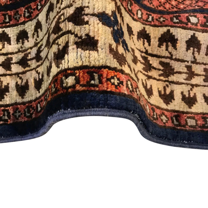 Purple Afghan Mamluk Rug 3' 7" x 4' 11" Hand-Knotted | No. AL85562