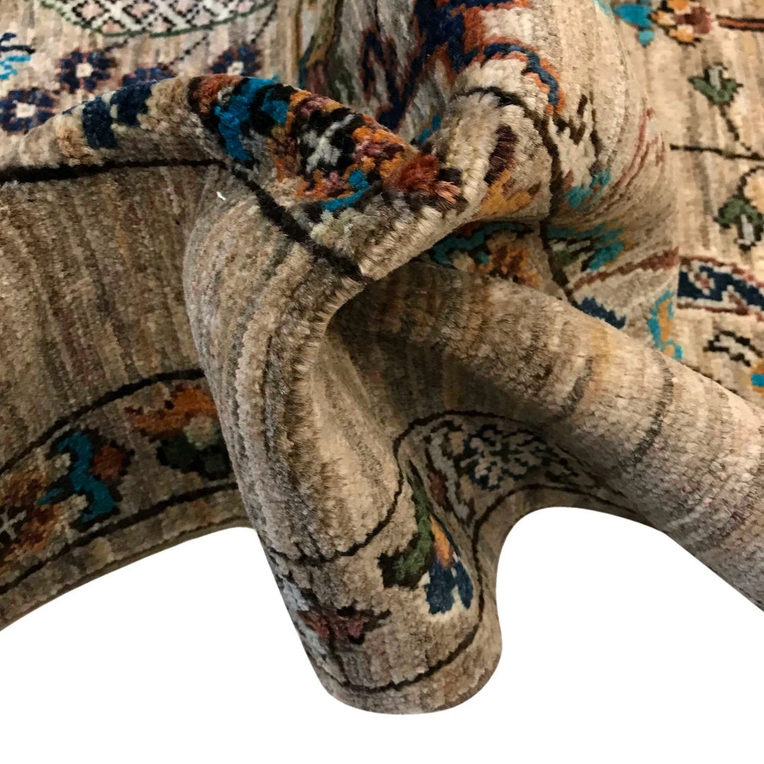 Afghan Sultani Rug 5' 8" x 7' 9" Hand-Knotted | No. AL85576