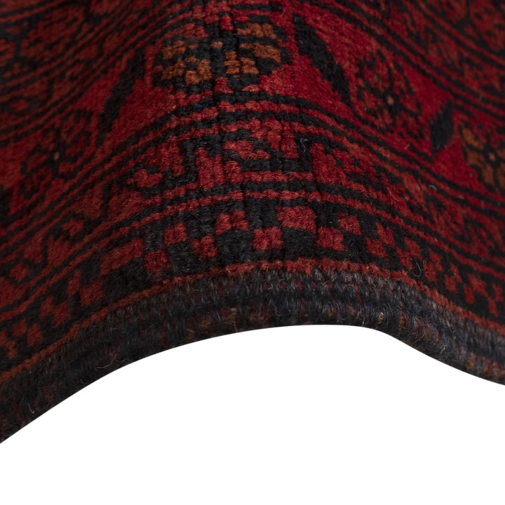 Red Afghan Khal Mohammadi Rug 6' 7" x 9' 10" Hand-Knotted | No. AL85669