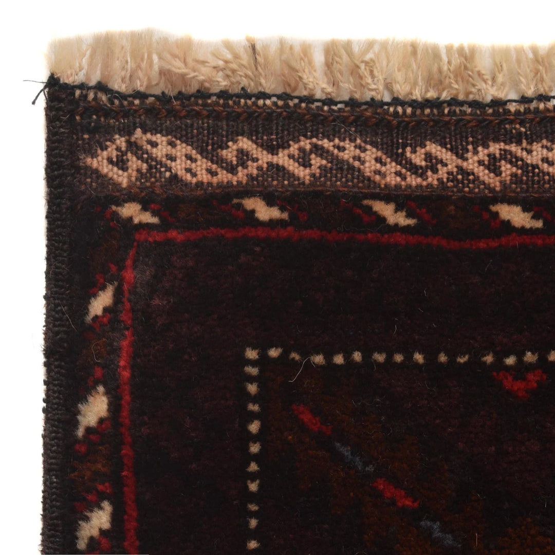 Afghan Prayer Rug 2' 11" x 4' 4" Hand-Knotted | No. AL85732