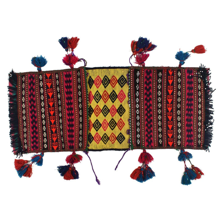 Afghan Baluch Saddle Bag Kilim 1' 1" x 2' 6" Flat-Weave | No. AL85998