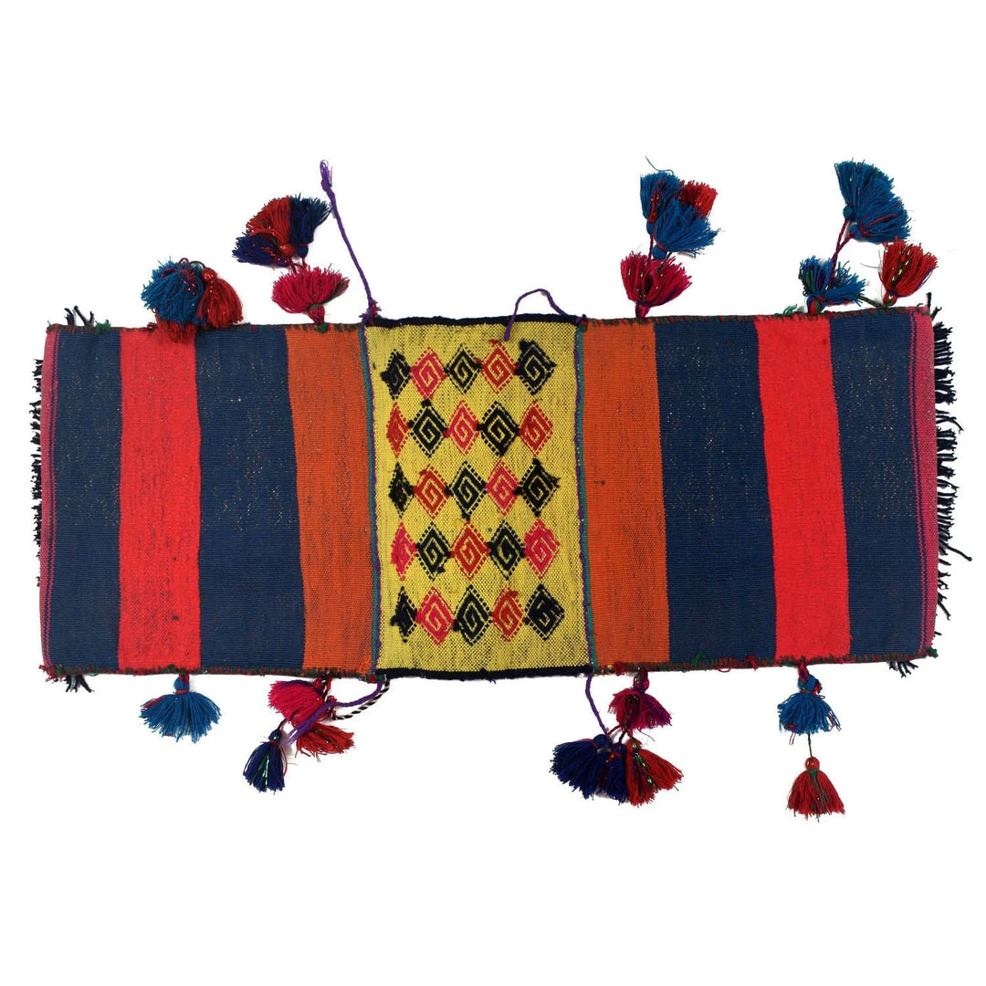 Afghan Baluch Saddle Bag Kilim 1' 1" x 2' 6" Flat-Weave | No. AL85998