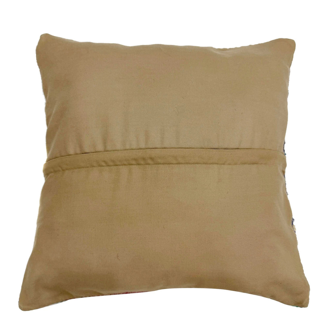 Afghan Kilim Cushion 1' 5" x 1' 5" Flat-Weave | No. AL860248