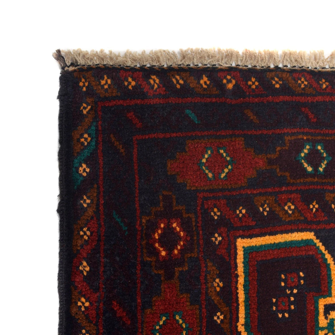 Afghan Baluchi Rug 2' 10" x 4' 6" Hand-Knotted | No. AL86094