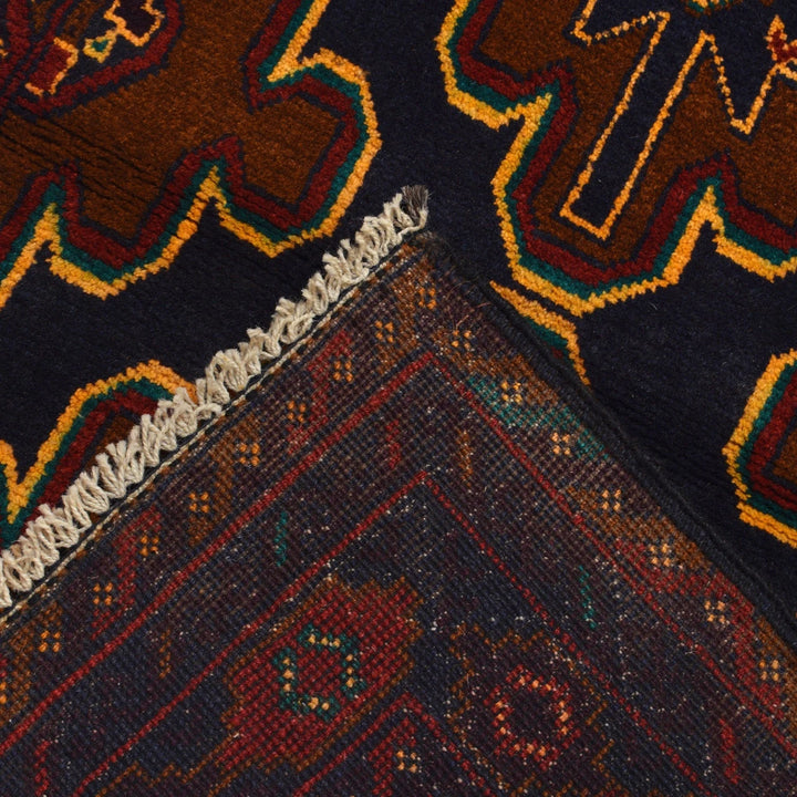 Afghan Baluchi Rug 2' 10" x 4' 6" Hand-Knotted | No. AL86094