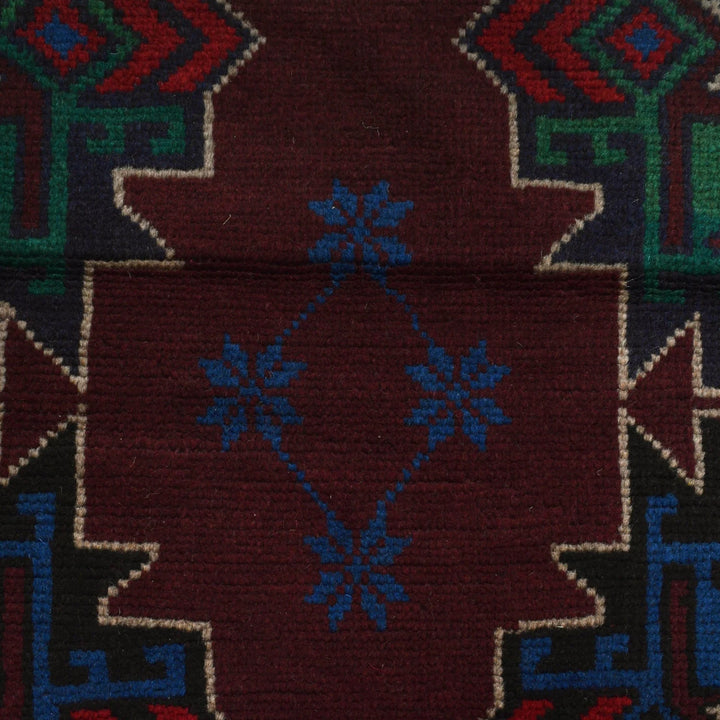 Afghan Baluchi Rug 4' 2" x 6' 4" Hand-Knotted | No. AL86160