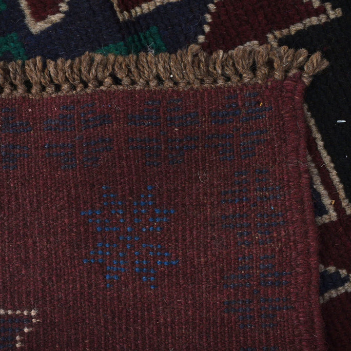 Afghan Baluchi Rug 4' 2" x 6' 4" Hand-Knotted | No. AL86160