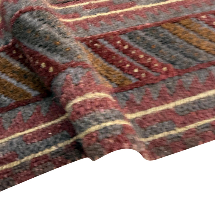 Multicolor Afghan Mashwani Rug 3' 8" x 4' 2" Hand-Knotted | No. AL86254