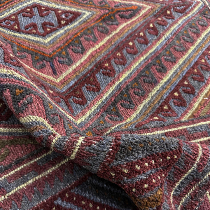 Multicolor Afghan Mashwani Rug 3' 8" x 4' 2" Hand-Knotted | No. AL86254